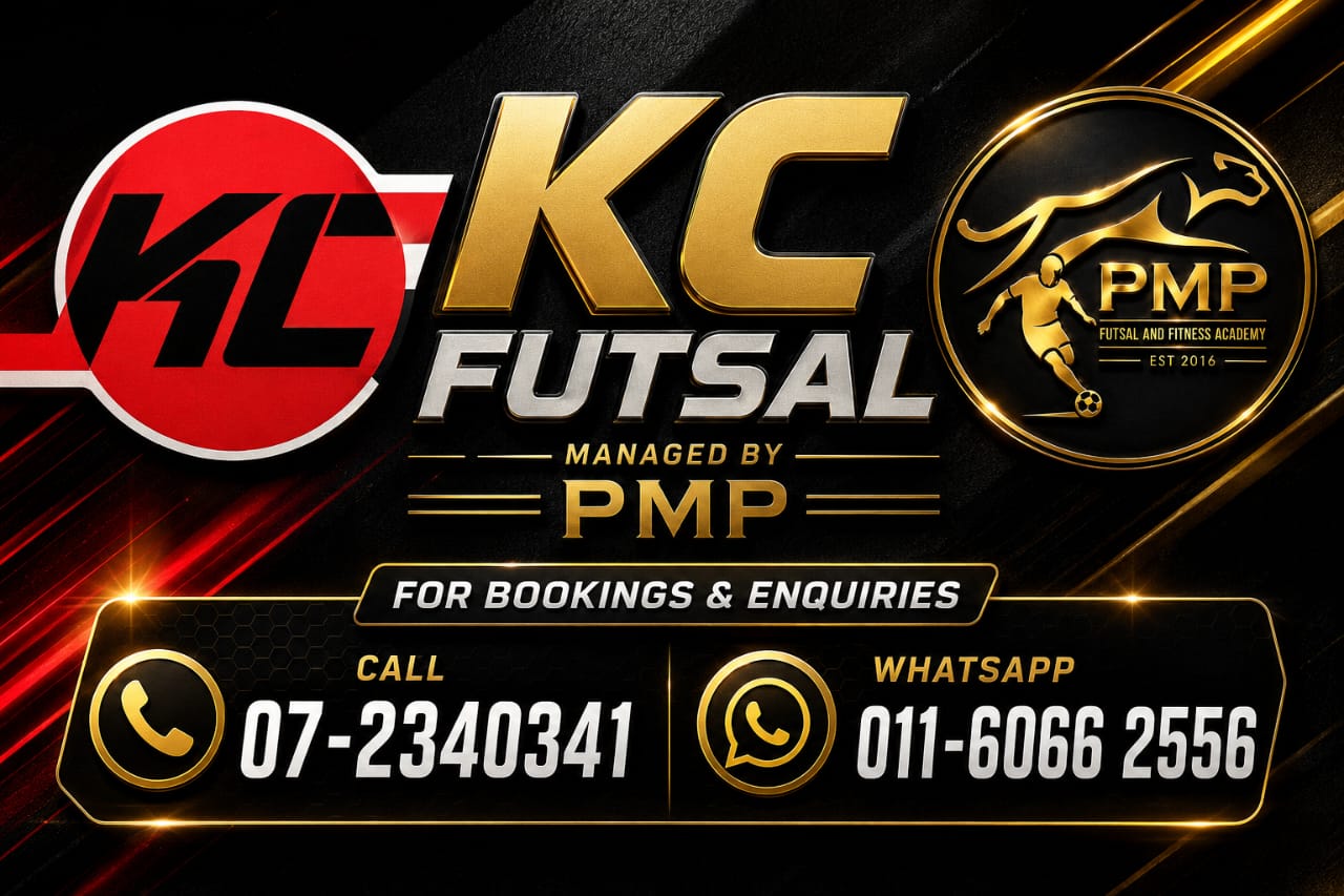 KC Futsal - Call or WhatsApp for bookings